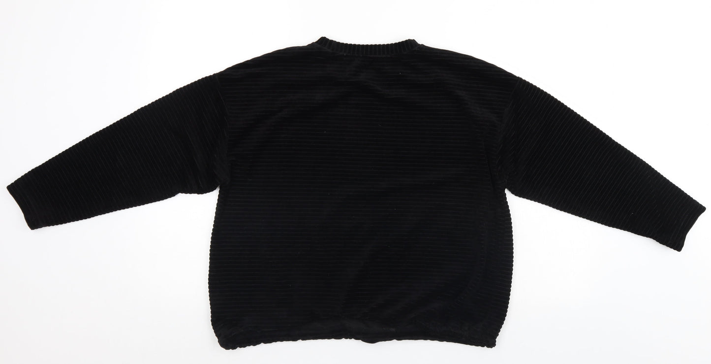 Womens UK Size 12 Per Una Black Pullover Jumper