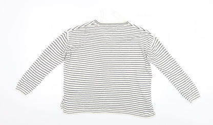 Womens UK Size M M&S White Pullover Jumper