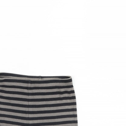 Kirkland Boys Black Striped  Sweat Shorts Size 7 Years