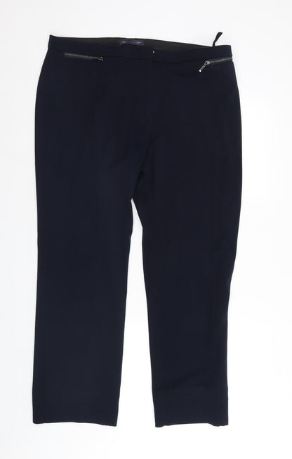 Womens UK Size 16 M&S Regular Fit Sweatpants Blue Trousers