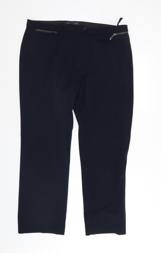Womens UK Size 16 M&S Regular Fit Sweatpants Blue Trousers