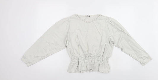 Womens UK Size 14 PEP & CO White Tunic Jumper