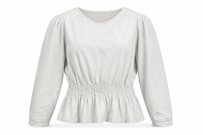 Womens UK Size 14 PEP & CO White Tunic Jumper