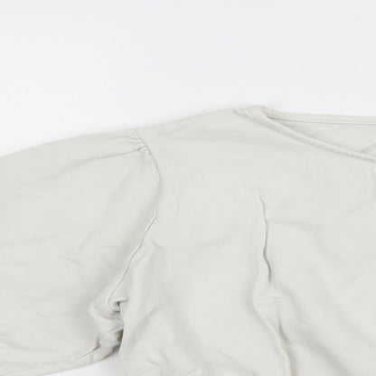 Womens UK Size 14 PEP & CO White Tunic Jumper
