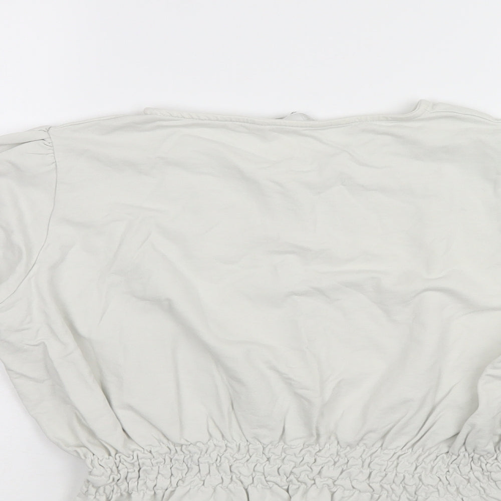 Womens UK Size 14 PEP & CO White Tunic Jumper