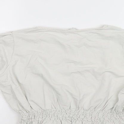Womens UK Size 14 PEP & CO White Tunic Jumper
