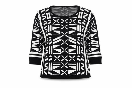 Womens UK Size 14 ESMARA Black Pullover Jumper