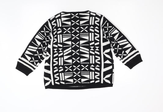 Womens UK Size 14 ESMARA Black Pullover Jumper