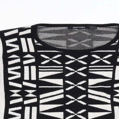 Womens UK Size 14 ESMARA Black Pullover Jumper