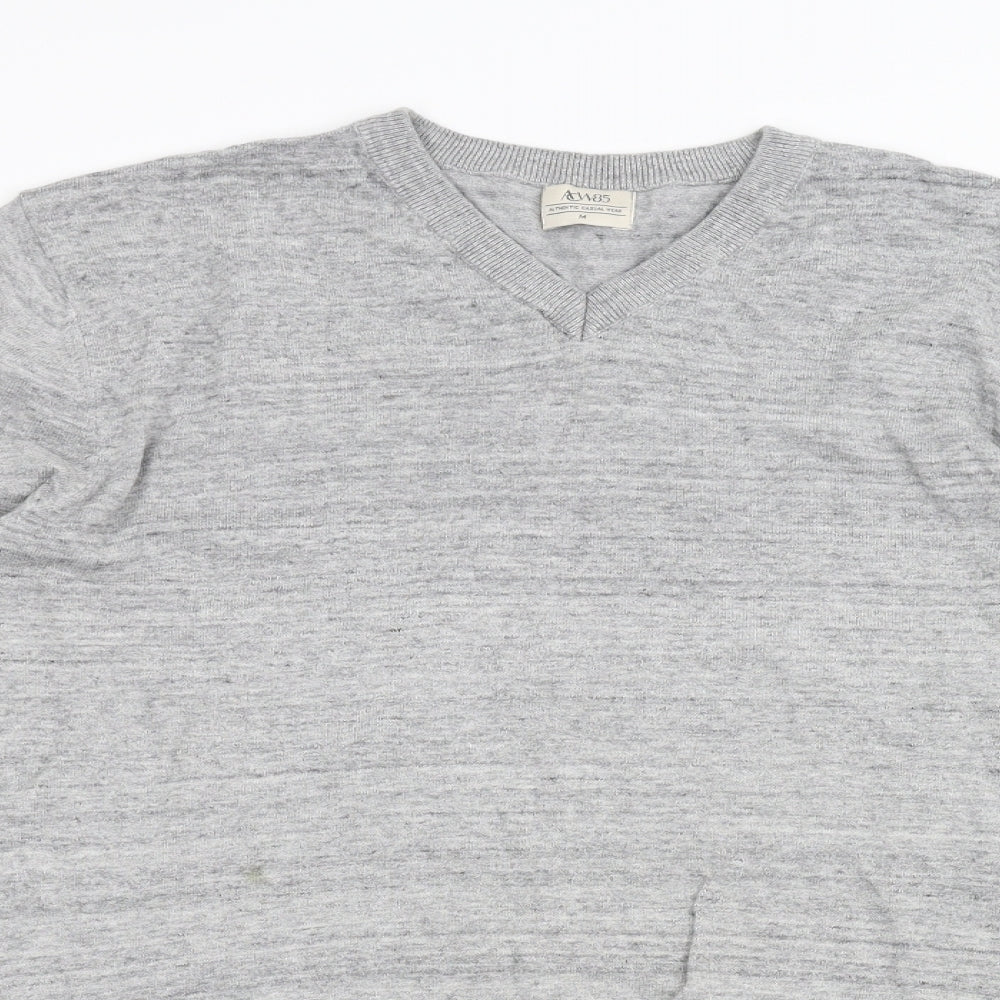 Matalan Mens Grey  Knit Pullover Jumper Size M