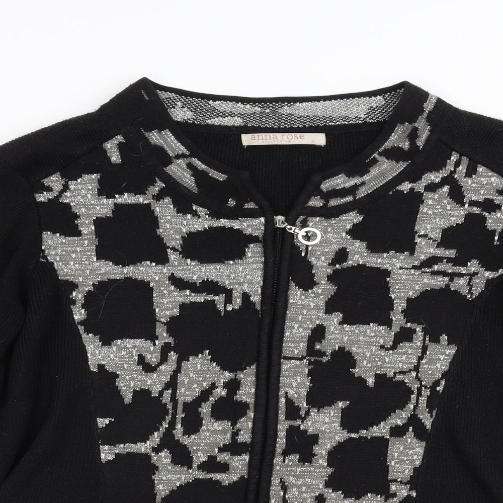 Womens UK Size S Anna Rose Black Cardigan Jumper