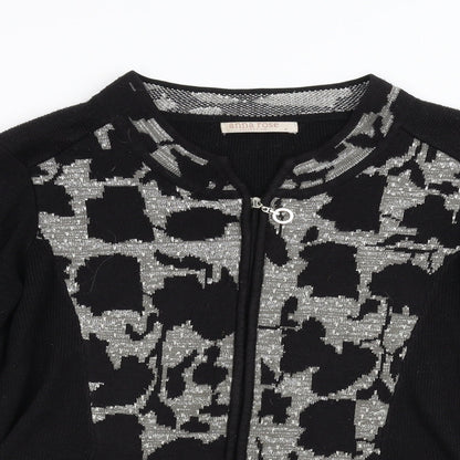 Womens UK Size S Anna Rose Black Cardigan Jumper