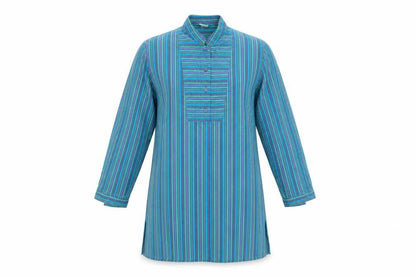 DW Shop Mens Green Striped   Button-Up Size 40