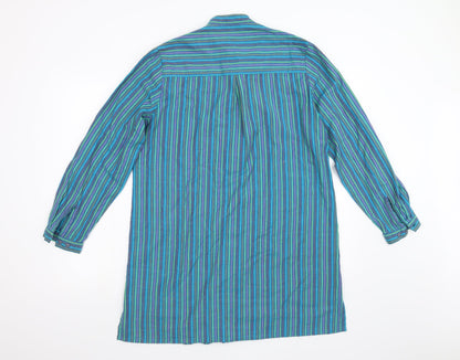DW Shop Mens Green Striped   Button-Up Size 40