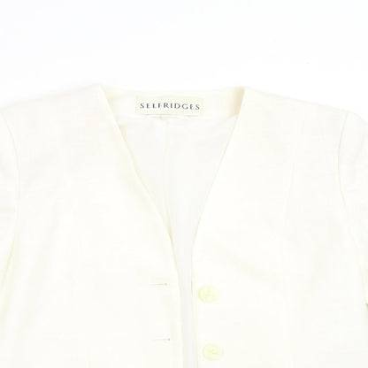 Selfridges Womens Ivory   Jacket Suit Jacket Size 14