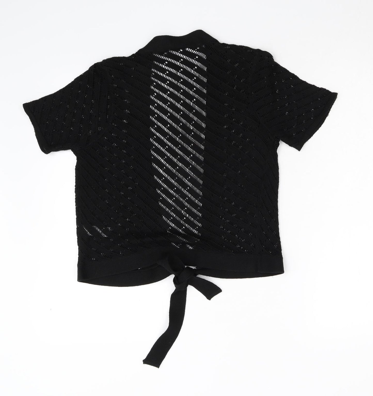 Womens UK Size 10 BHS Black Cardigan Jumper