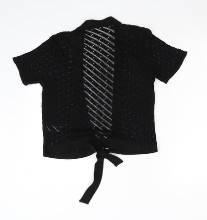 Womens UK Size 10 BHS Black Cardigan Jumper