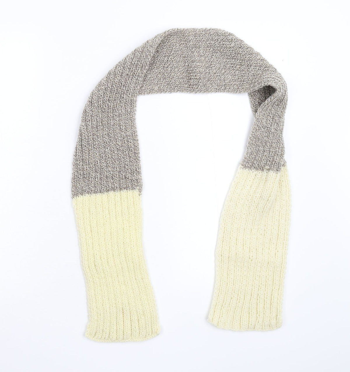 Preworn Unisex Grey  Knit  Scarf