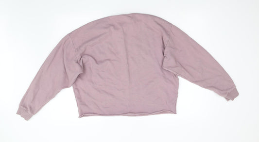 Womens UK Size XS ASOS Pink Pullover Sweatshirt