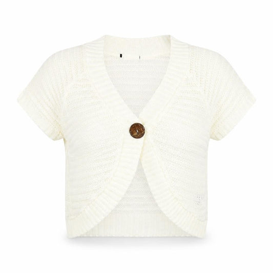 Bonmarché Womens Ivory Cardigan Jumper Size M
