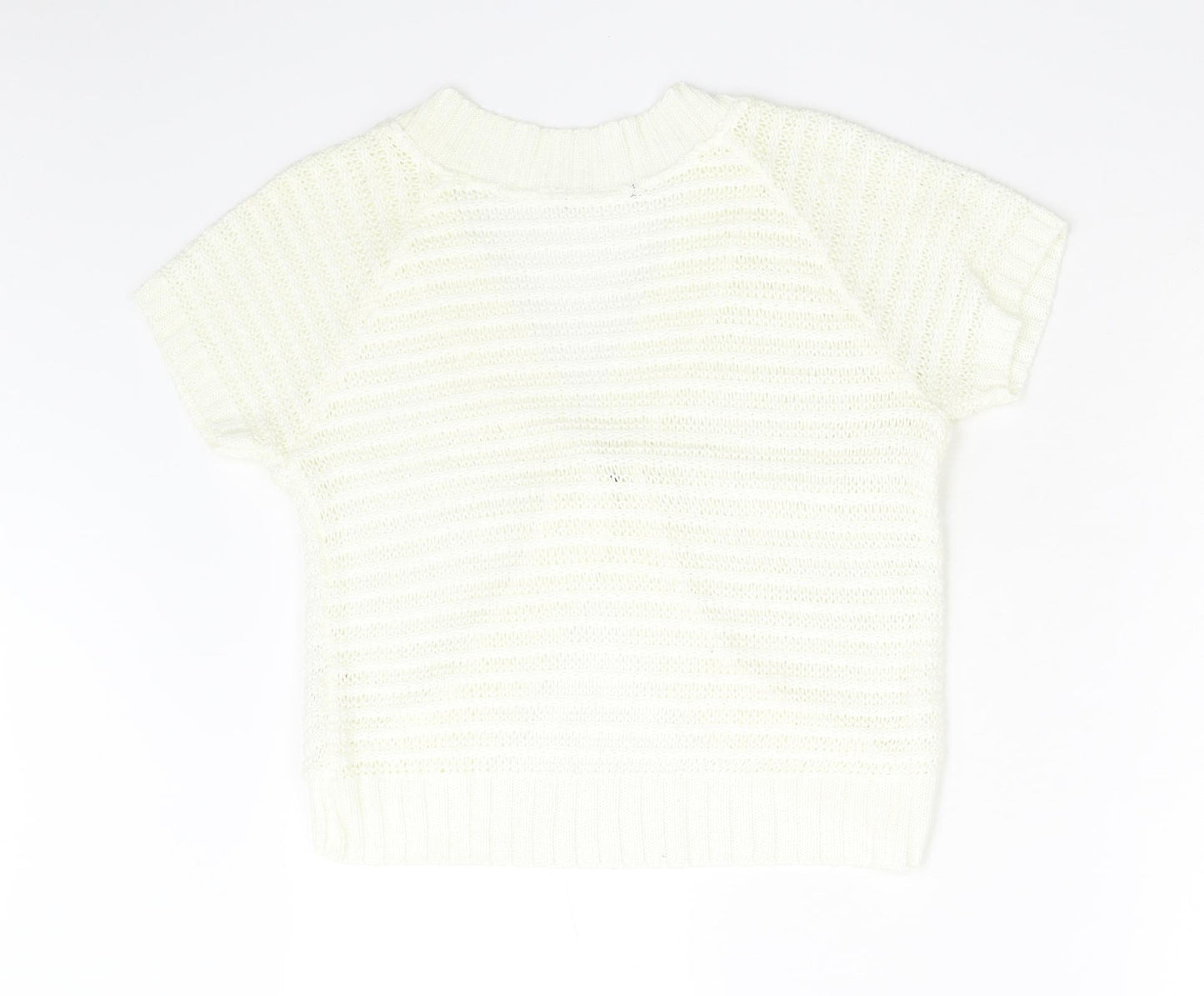 Womens UK Size M BM Ivory Cardigan Jumper
