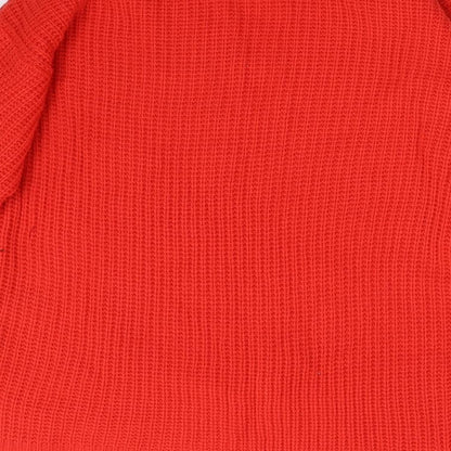 Primark Womens Orange  Knit Pullover Jumper Size XS