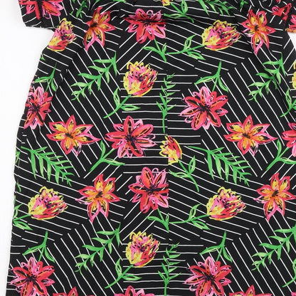 Primark Womens Black Floral  Shift  Size 8