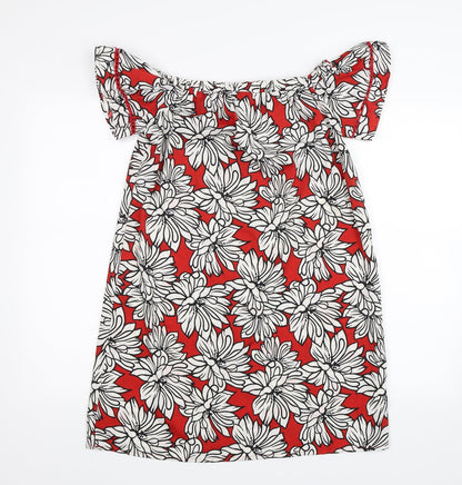 Primark Womens Red Floral  Shift  Size 8