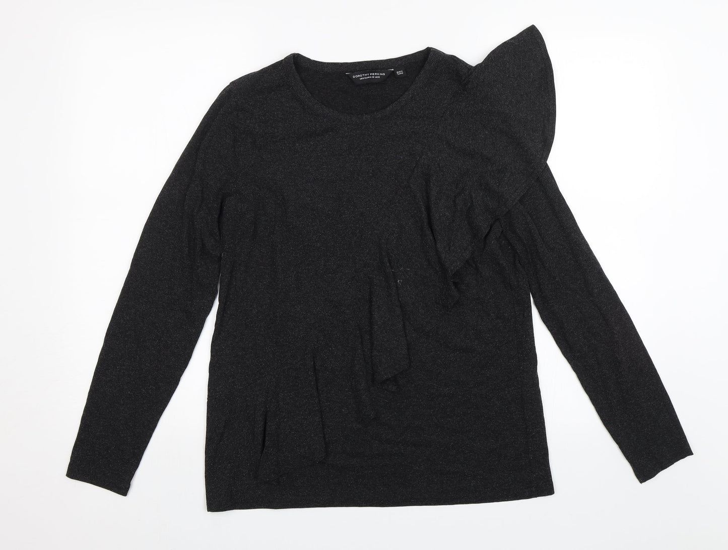 Womens UK Size 12 Dorothy Perkins Black Basic Blouse