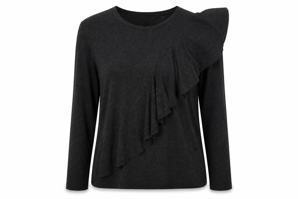 Womens UK Size 12 Dorothy Perkins Black Basic Blouse