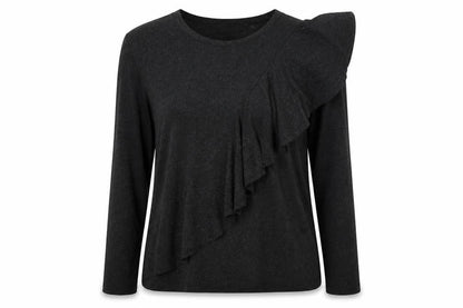 Womens UK Size 12 Dorothy Perkins Black Basic Blouse