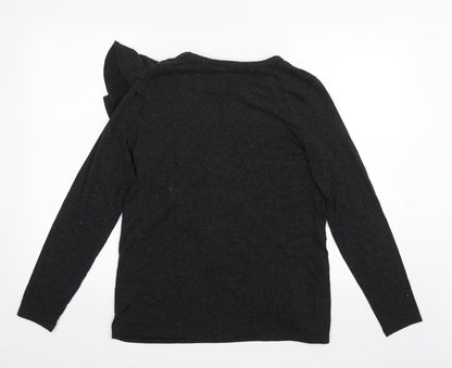 Womens UK Size 12 Dorothy Perkins Black Basic Blouse