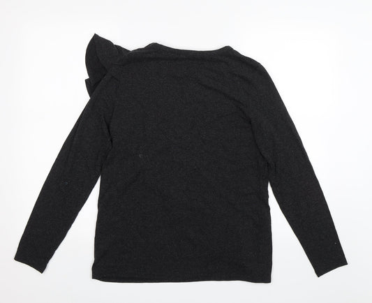 Womens UK Size 12 Dorothy Perkins Black Basic Blouse
