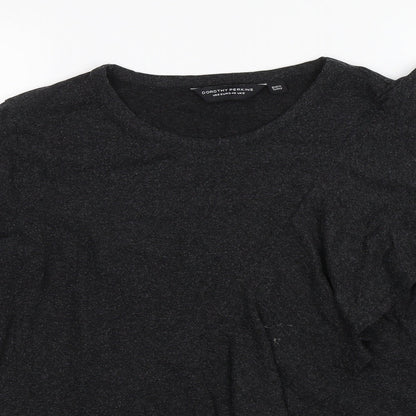 Womens UK Size 12 Dorothy Perkins Black Basic Blouse