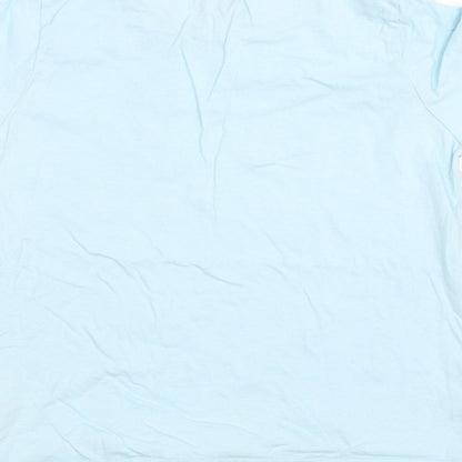 Fluid Girls Blue   Basic T-Shirt Size 9-10 Years  - Let it snow