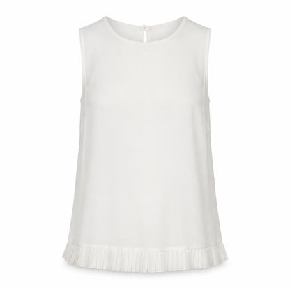 Womens UK Size 10 Papaya White Basic Blouse