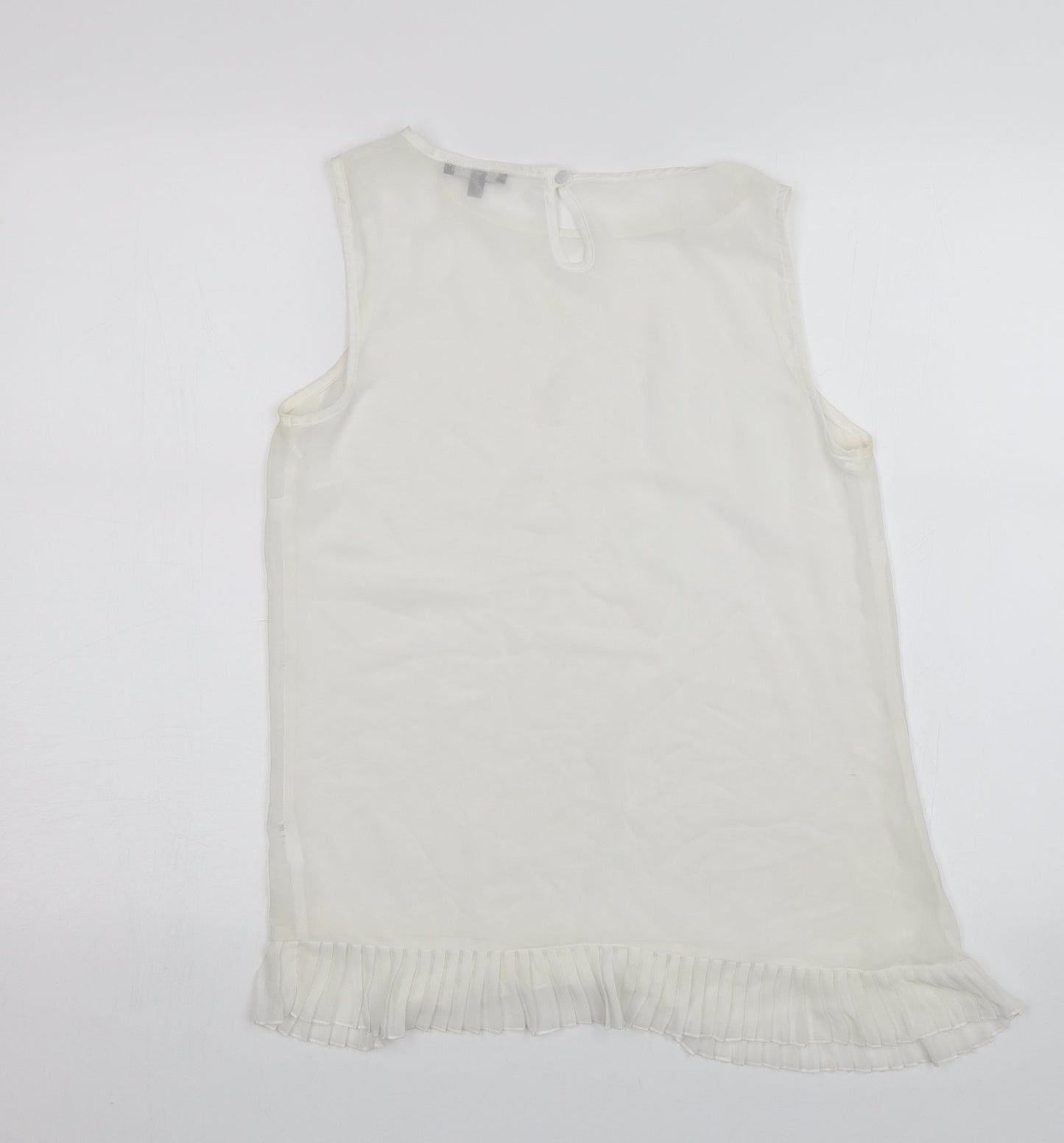 Papaya Womens White   Basic Blouse Size 10