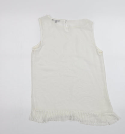 Papaya Womens White   Basic Blouse Size 10