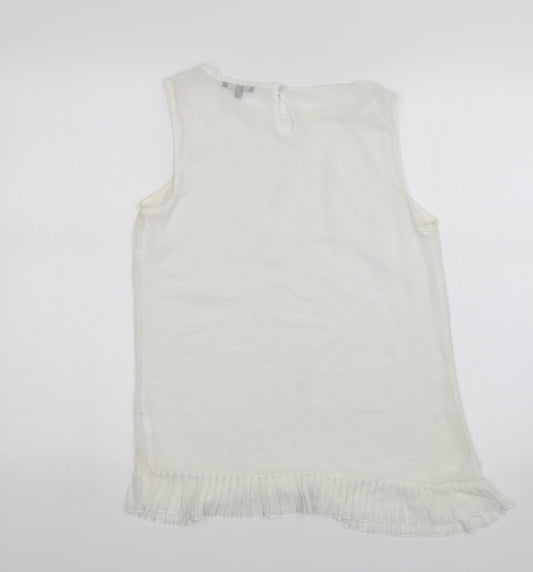 Papaya Womens White   Basic Blouse Size 10