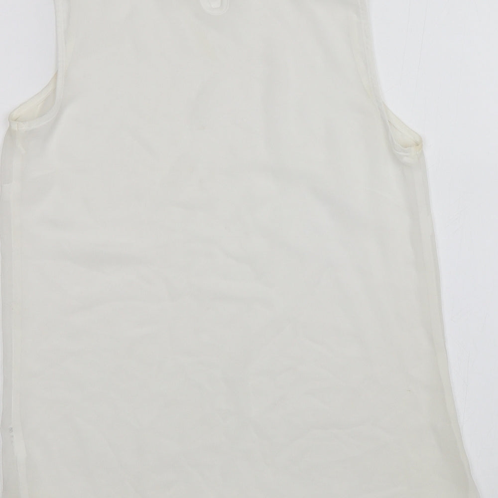 Papaya Womens White   Basic Blouse Size 10