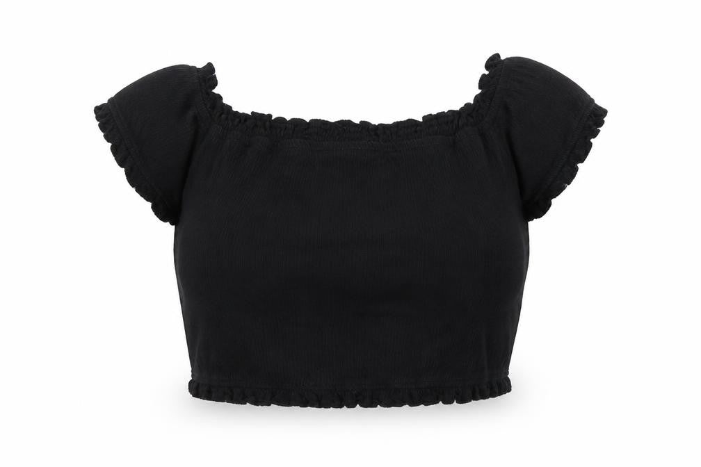 Womens UK Size 12 New Look Black Basic Blouse