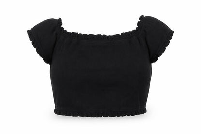 Womens UK Size 12 New Look Black Basic Blouse