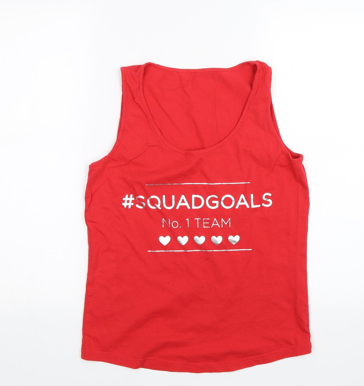 George Womens Red Solid  Top Pyjama Top Size 8  - #squadgoals