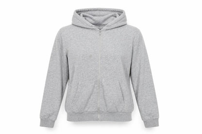 Womens UK Size S Divided Grey Full Zip Hoodie