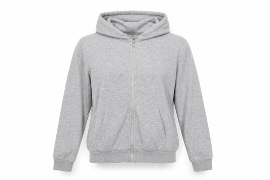 Womens UK Size S Divided Grey Full Zip Hoodie