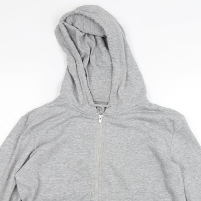Divided Womens Grey   Full Zip Hoodie Size S
