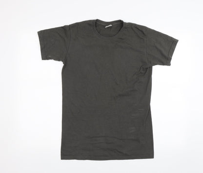 Mens UK Size S Fruit of the Loom Grey  T-Shirt
