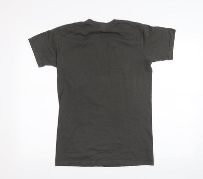 Mens UK Size S Fruit of the Loom Grey  T-Shirt