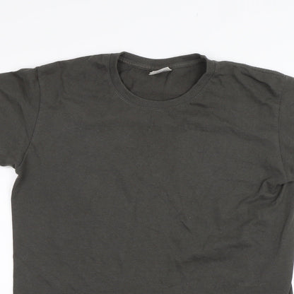 Mens UK Size S Fruit of the Loom Grey  T-Shirt