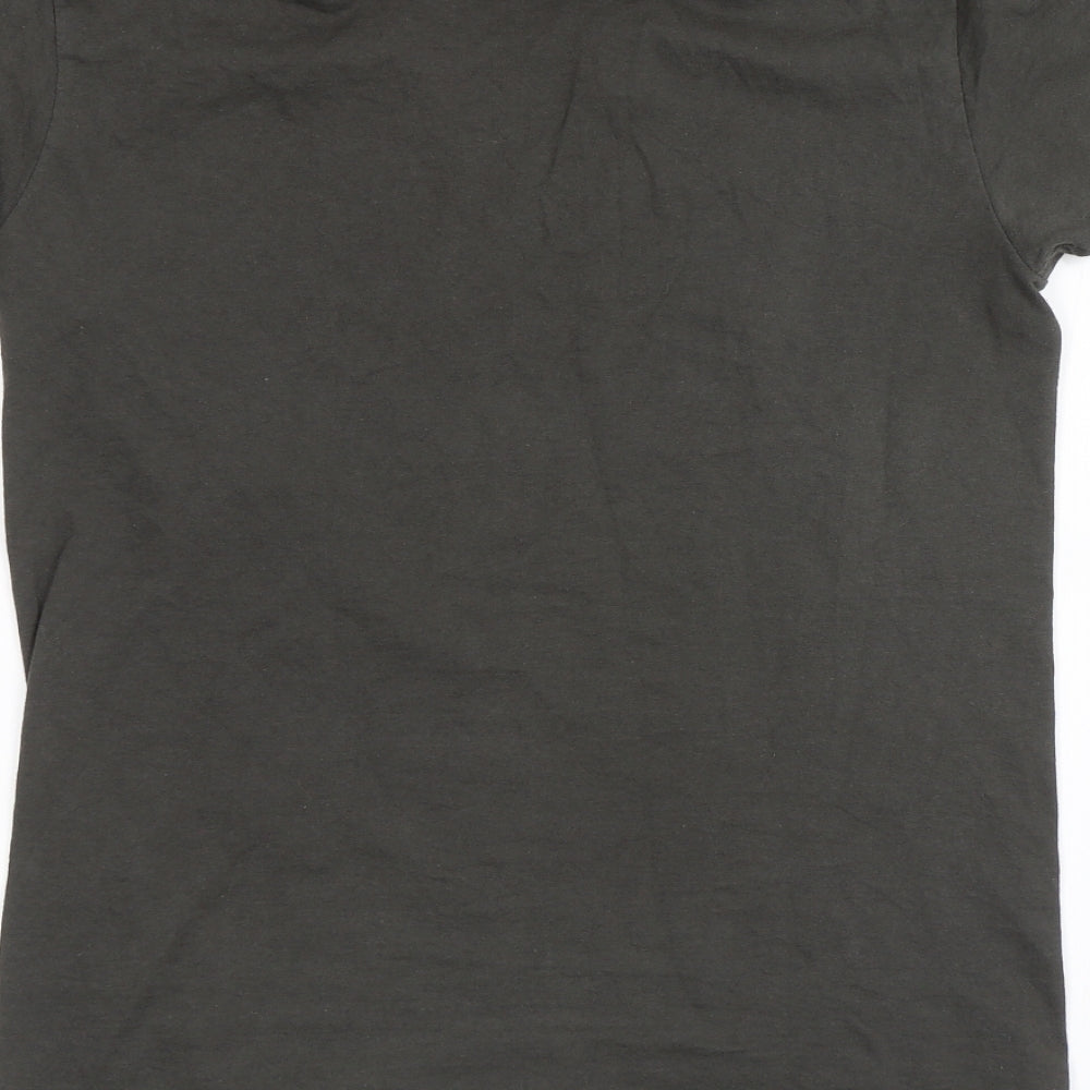 Mens UK Size S Fruit of the Loom Grey  T-Shirt